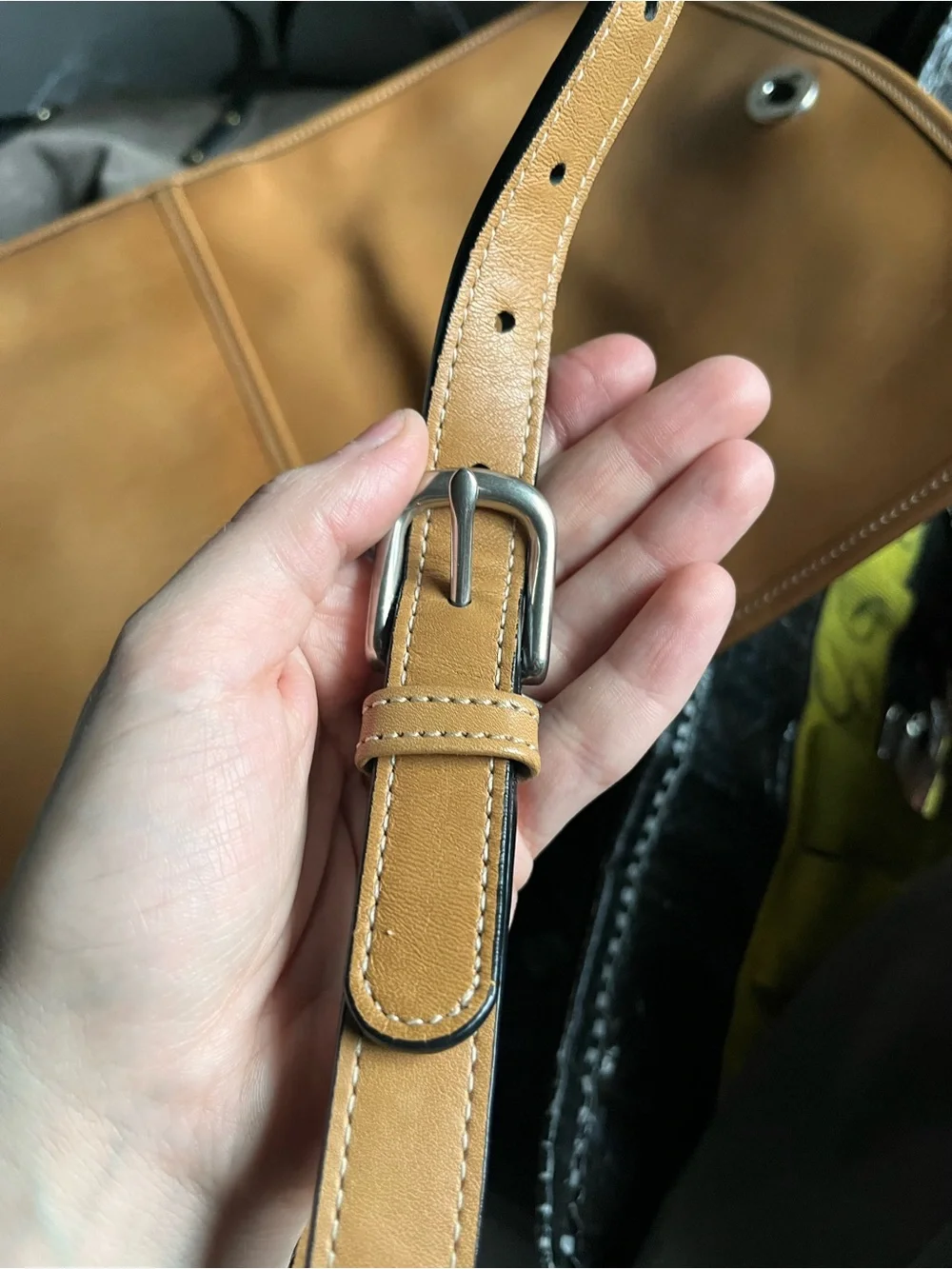 Coach Tan Leather Satchel